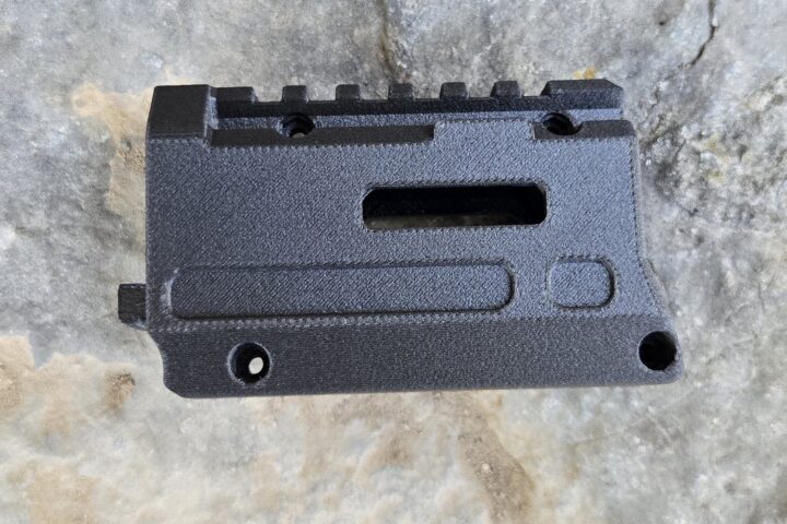 Rail Option B mounted on a KelTec SDP with extra top rail space